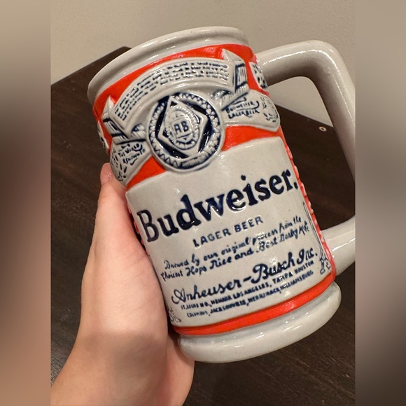 RARE Budweiser Planter Ceramic 1970s - Picture 7 of 9